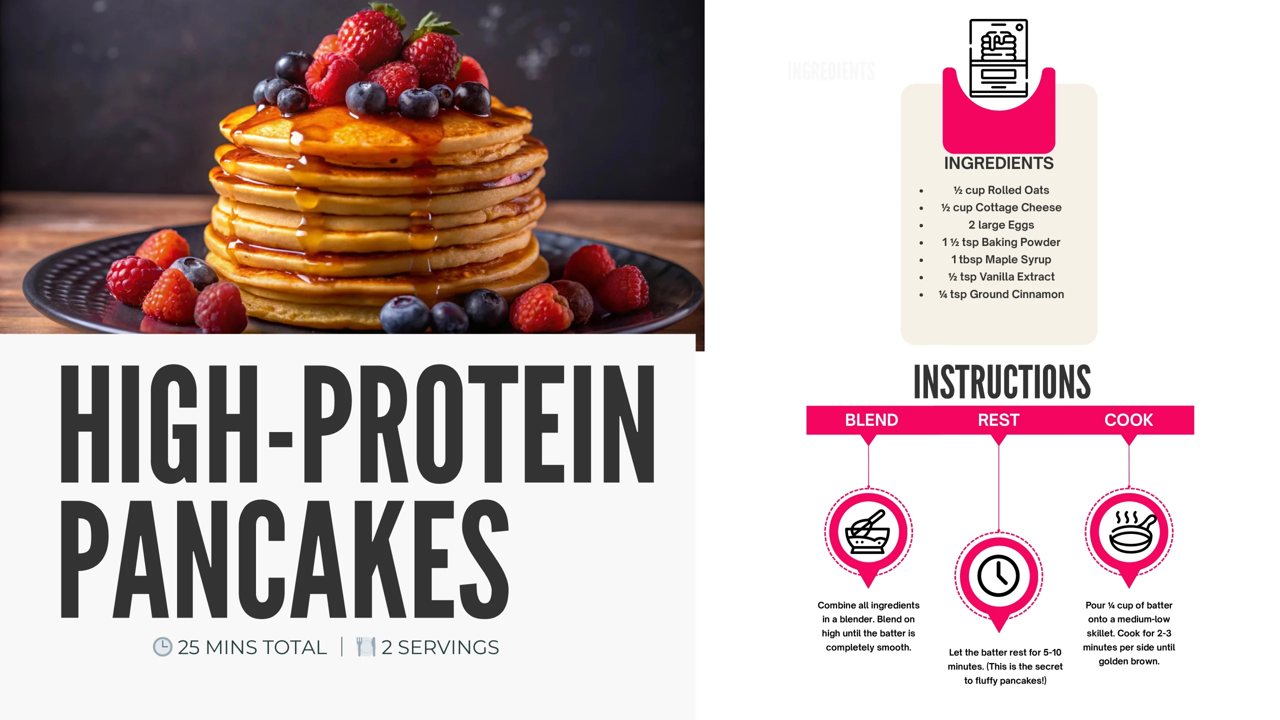 how to add protein to pancakes